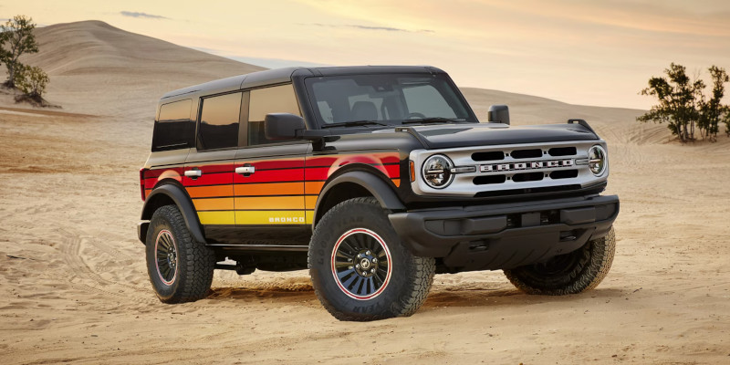 2025 ford Bronco in the sand